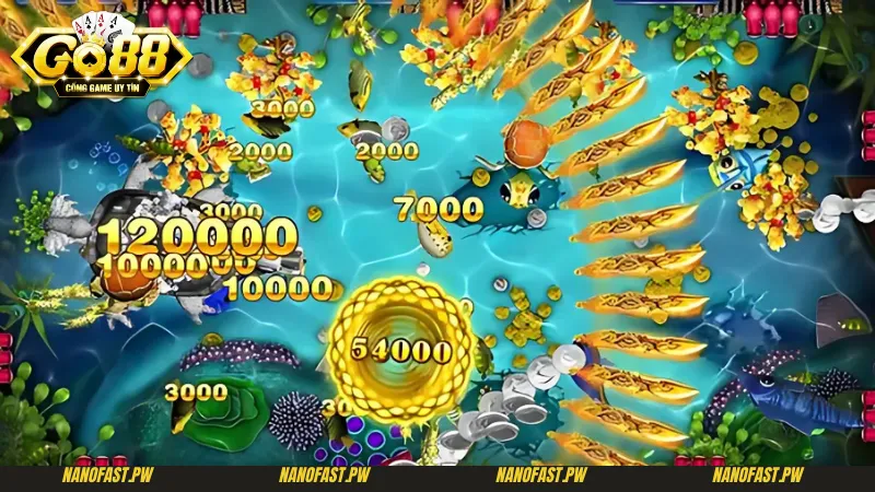 Mẹo Chơi Bắn cá Go88 Bách Trúng Bách Thắng 4 Mẹo chơi Bắn cá Go88 - Chiến thuật bắn cá theo đàn