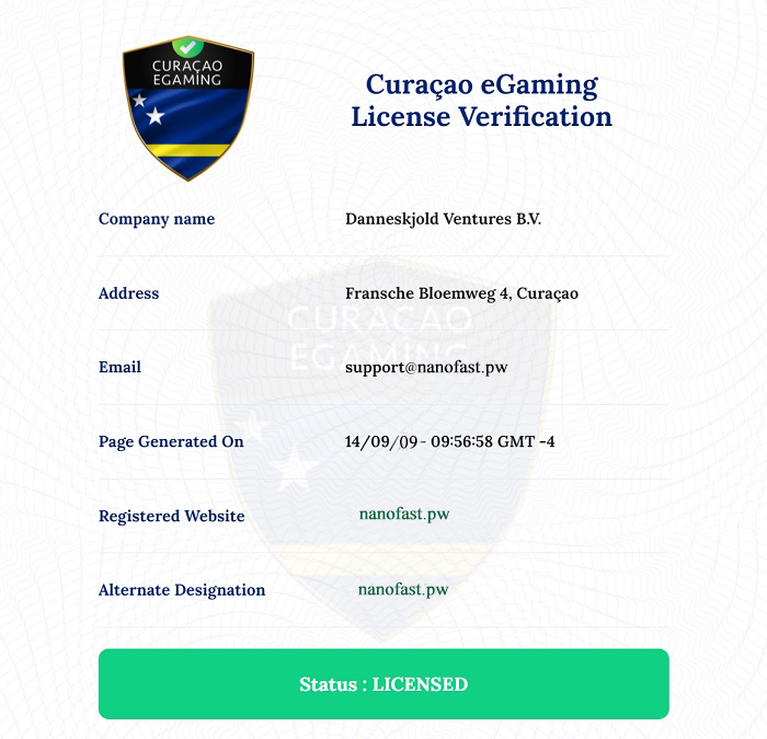 GO88 15 Giấy phép hoạt động hợp pháp của Go88